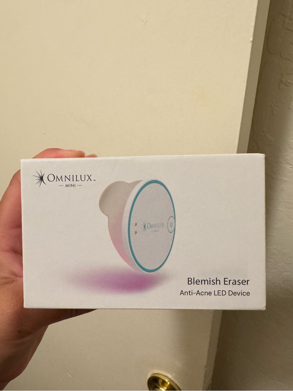 Omnilux Mini Blemish Eraser - White with Teal Accent